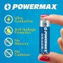 Powermax 100-Count Double AA Batteries, Ultra Long Lasting Alkaline Battery for Home and Office, 10-Year Shelf Life, Reclosable Packaging - Image 5