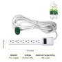 GoGreen Power 16103M-12 6-Outlet Surge Protector, 12' Cord, White - Image 2