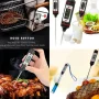 Stainless steel Cooking thermometer Food temperature thermometer,2 Pcs Meat Thermometer For Cooking Grilling Checks Food Temperature Digital Screen(white & Black ) - Image 5