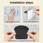 Wall Mount Headphone Cradle Stand Support ABS Gaming Headset Hanger Home Space-saving Hearing Aids Support for Desk Dormitory - Image 5