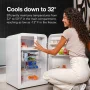 Cooluli - Curve 3.8 cuft Freestanding Compressor Fridge - White - Image 2