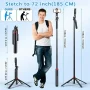Portable camera tripod with wireless remote control and 360 ° rotation for video recording, video recording, and live streaming - Image 1