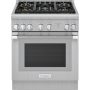 Thermador - Professional Series 30" Wide 4.4 Cu. Ft. Freestanding Dual Fuel Convection Range with Self-Cleaning and 5 Star Burners - Stainless Steel - Image 1