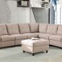 8 Seats DLY Modular Sectional Sofa Modern Living Room Furniture Couch Set Ottoman - Image 4