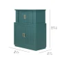 Beautiful Drew Bar Cabinet by Drew Barrymore, Thyme Green Finish - Image 5