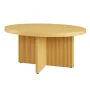 Better Homes & Gardens Lillian Fluted Coffee Table, Fancy Pine Finish - Image 6