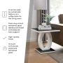 Scottsmoor High Gloss Halo End Table - Design Side Table - Image 5