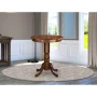 East West Furniture Eden 36" Wood Counter Height Dining Table in Oak - Image 6