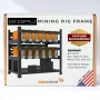 aaawave 12GPU Open Frame Mining Rig Frame Chassis for Crypto Coin Currency Mining ETH LTH Zcash - Image 1