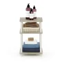 Furinno Just 3-Tier Turn-N-Tube End Table, 1-Pack, Sonoma Oak/White - Image 5