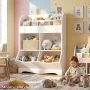 Homfa Kids Toy Storage Organizer, White Bookcase with Toy Box, Toy Chest Storage Cubbies with Bins for Nursery Playroom Bedroom - Image 4