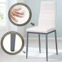 Dinner Table Set Tempered Glass Dining Table with 4 Pieces Chairs Dining Room Kitchen Furniture - Image 4