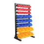 Black 8-Tier Haning Bin Storage System Garage Storage Rack (35 Plastic Bins in 8 Tier) - Image 5