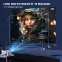 Magcubic HY350 Pro 580ANSI Projector Android 11 4K 1080P Wifi6 Voice Control Allwinner H713 Electronic Focus BT 5.0 Home Cinema Black UK Plug - Image 6