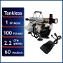 Tankless Portable 1.0 HP Ultra Quiet and Oil-Free Electric Air Compressor - Image 1