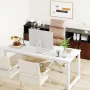 Halseey 70.8 in. W Brown Computer Desk Particle Board Wood Home Office Workstation Boardroom Desk - Image 2