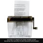 Mini Hand Shredder Portable Documents Paper Cutting Tool Home Office Desktop Stationery Black - Image 3