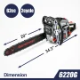 Garwinner Gas Chainsaw 20'' 2-Stroke 62CC Cordless Chainsaw 6220G for Farm, Garden, Ranch, Cutting Wood/Trees/Firewood - Image 6
