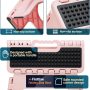 Flottian 13" Folding Step Stool for Adults and Kids Holds Up to 300 lbs,Non-Slip Folding Stools with Handle, Compact Plastic Foldable Step Stool for Bathroom,Bedroom, Kitchen,Sakura Pink,1PC - Image 4