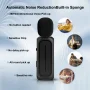 TIKBBRMG Microphone for iPhone iPad Android Professional Wireless Lavalier Lapel Mini Microphone, Charging Case with Adapter Included Noise Reduction Plug,Podcast Microphone for Interview Video Vlog - Image 6