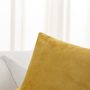 HWY 50 Yellow Decorative Throw Pillows Covers Set, for Couch Living Room Bedroom Indoor 22 x 22 inch, Soft Cozy Velvet, Solid Decor Square Throw Pillow Case Cushion Cover, Pack of 2 - Image 4