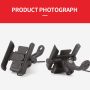 BSDDP Bike Motorcycle Phone Mount Handlebar/Rear-View Mirror Bike Cell Phone Holder Sturdy Aluminum Alloy 360° Rotating Bicycle Phone Mount for 4.0-6.5 Inch Smartphones - Image 6