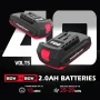 PowerSmart 40V Cordless Leaf Blower, 450 CFM 130 mph, Includes 2 x 2.0Ah Batteries & Chargers - Image 3