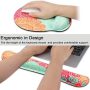 Jahosin Keyboard Wrist Rests and Mouse Pad with Wrist Support, Comfortable Ergonomic Memory Foam Mouse Mat, Anti-Slip Keyboard Pad for Computer-KxMMandala - Image 5