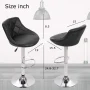 FDW Bar Stool with Adjustable Height, Black, Set of 2 - Image 5