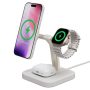 mophie - Qi2 3-in-1 Charging stand - White - Image 1