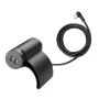 1-Outlet and 2-USB Ports 3.4 Amp Sofa Socket with 10 ft. Cord and Grounded Flat Plug in Dark Grey - Image 1