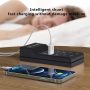 50W USB Charging Station with 10-Port Family-Sized Smart USB Ports for Multiple Devices - Smart Phone, Tablet, Laptop Computer - for iPhone 15/14/13 Black - Image 3