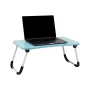 Mind Reader Foldable Bed Tray, Lap Desk with Fold-Up Legs, Freestanding Portable Table for Laptop, Tablet, Reading, Blue - Image 1