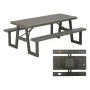 Lifetime 6-Foot W-Frame Polyethylene Folding Picnic Table, Brown (60233) - Image 1