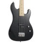 Davison 4-String Electric Bass Guitar with P-Style Pickups and 15-Watt Amplifier, Black - Image 2