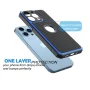 Njjex Shock Absorbant Plastic Rugged Cell Phone Case for Apple iPhone 13 Pro Max, Blue - Image 5