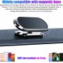 Universal Magnetic Flex Car Phone Holder, car Multifunctional Mobile Phone Bracket 360 Degree, Carmount Smartphone Magnet, Mini-Size, Suitable for All Phones from 4-7 inches(Silver) - Image 6