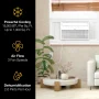 Whirlpool - 1,000 Sq. Ft. 18,000 BTU 230V Window Mounted Inverter Air Conditioner with Remote Control - White - Image 4