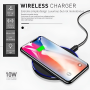 Wireless Fast Charger Charging Pad Dock for Samsung iPhone Android Cell Phone - Image 3