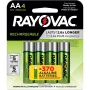 Rayovac Rechargeable AA Batteries (4 Pack), NiMH Double A Batteries - Image 1