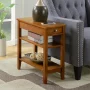 American Heritage 3 Tier Black End Table - Image 6
