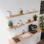 Solid Wood Butcher Block Shelf 24 in. W X 12 in. D X 1.5 in. H in Unfinished Birch - Image 5