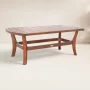 Oria Rectangular Eucalyptus Outdoor Coffee Table , 50.4'' in. W 28.5'' in. D - Image 4