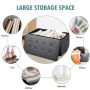 31.5 Inch Storage Ottoman Footrest with Removable Storage Bin - Light Gray - Image 3