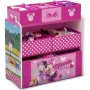 Minnie Mouse 4-Piece Wood Toddler Playroom Set – Includes Table, 2 Chairs & Toy Bin, Pink - Image 4