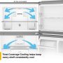 Whirlpool - 30 in. Wide 19.2 cu. ft. Top-Freezer Refrigerator with Total Coverage Cooling - Black - Image 3