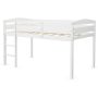 Wooden Twin Low Loft Bunk Bed with Guard Rail and Ladder - Image 6