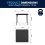 BizChair Kids Black 3 Piece Folding Table and Chair Set - Image 2