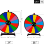 18 Inch Heavy Duty Spinning Prize Wheel - 14 Slots Color Tabletop Roulette Spin - Image 5
