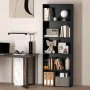 Costway 5-Tier Bookcase with 2 Anti-tipping Devices.Freestanding Bookshelf for Bedroom Black - Image 4